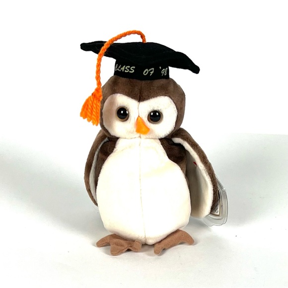 Ty Other - Ty Beanie WISE The Graduation Owl Baby–1998 Original, MINT & SUPER RARE …